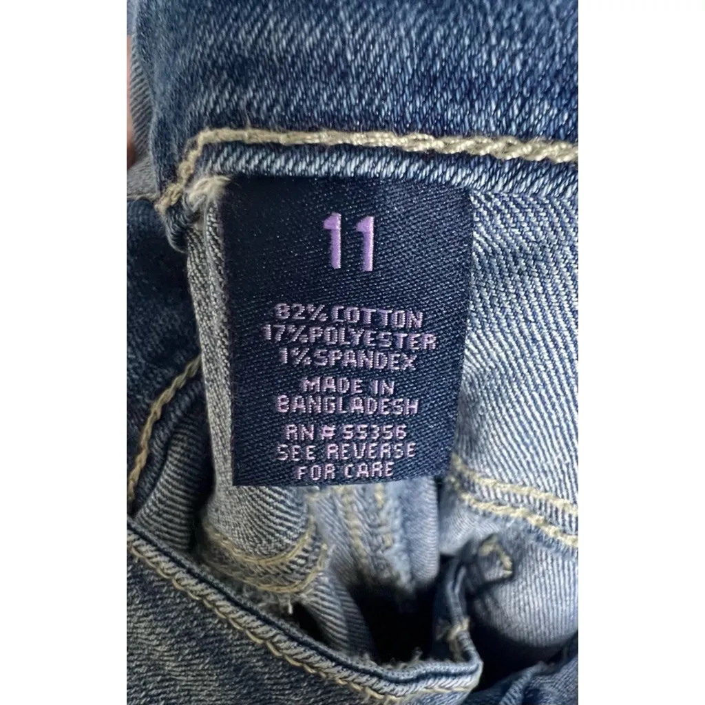 Blue Spice Medium Wash Bib Front Adjustable Denim Overalls - Image 5