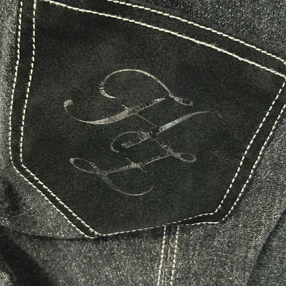 Horze Equestrian Denim Breeches Suede Pockets Size XS - Image 8