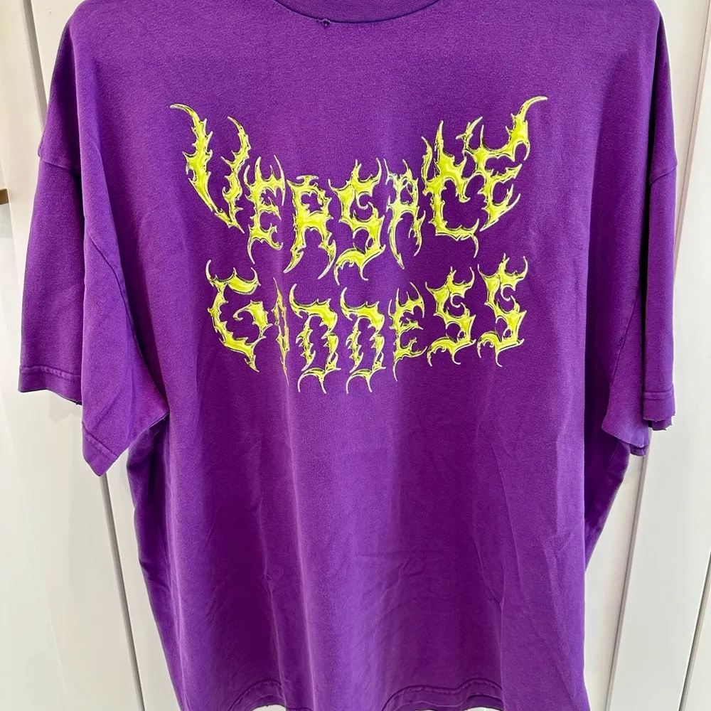Versace Goddess Logo T Shirt - Image 2