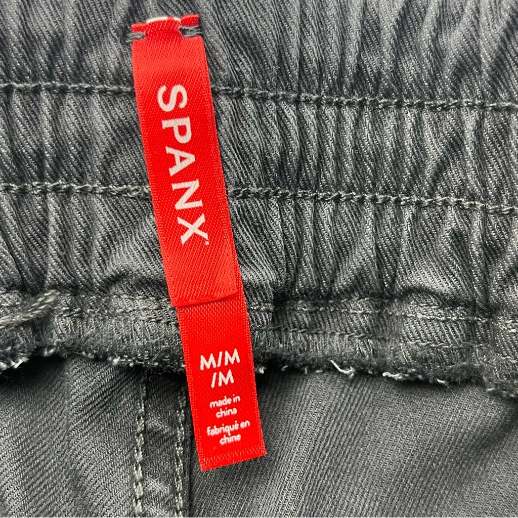 Spanx Stretch Twill Cargo Jogger Black / Grey / Gray Womens‎ Size Medium Pant - Image 4