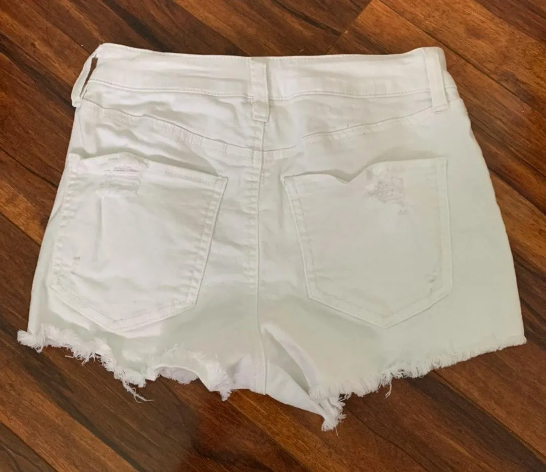 Refuge High Rise Denim Shorts - Image 2