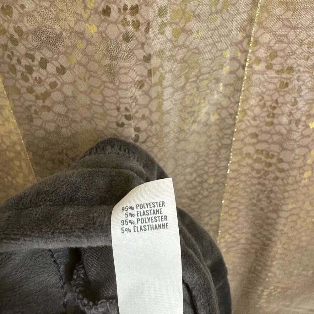 Aerie OFFLINE Gray Velour After Party Cozy Lounge Jogger Pants XXL - Image 4