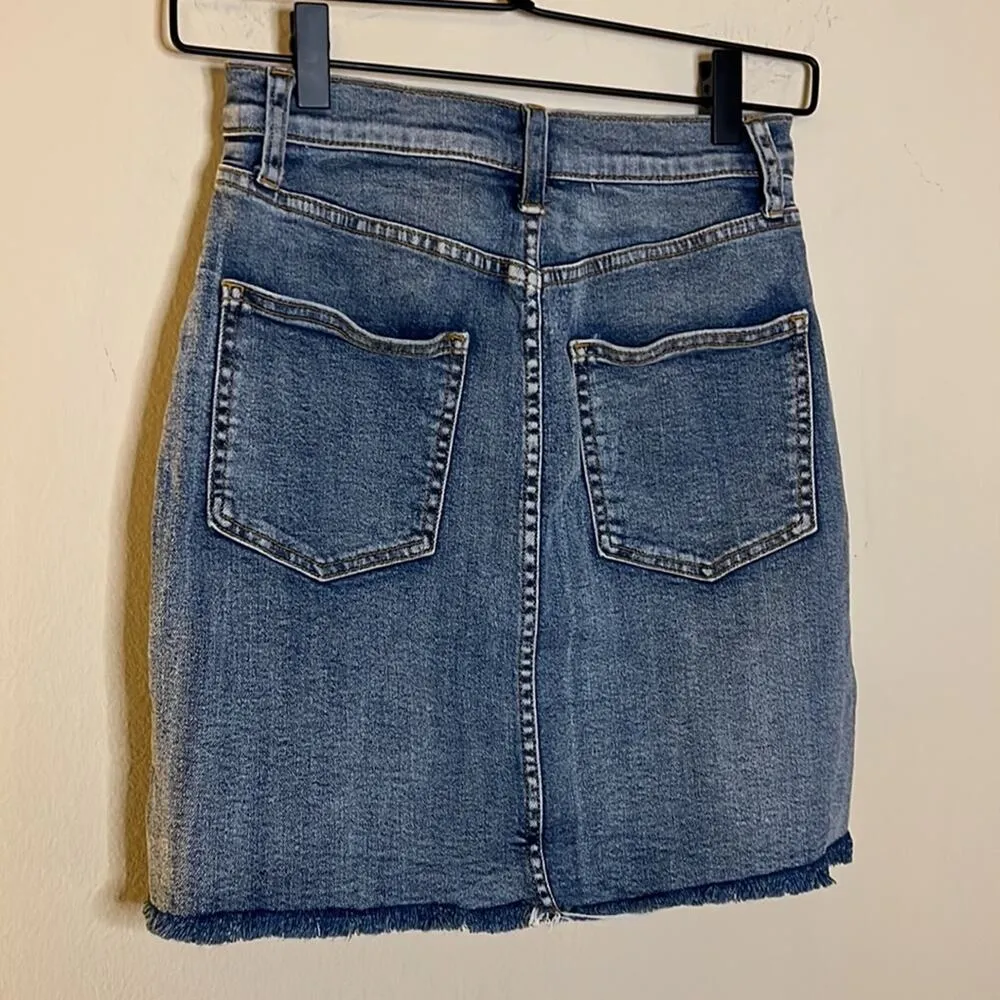 Aritzia Wilfred Free Tanit Denim Skirt Size 2 Blue - Image 6