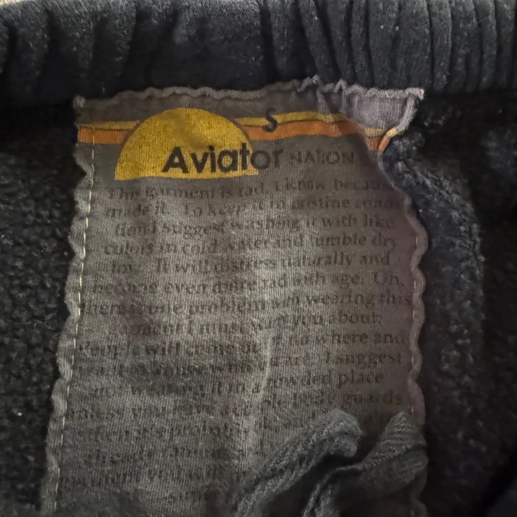 Aviator Nation Lightning Bolt Embroidered Accent Sweatpants - Image 2