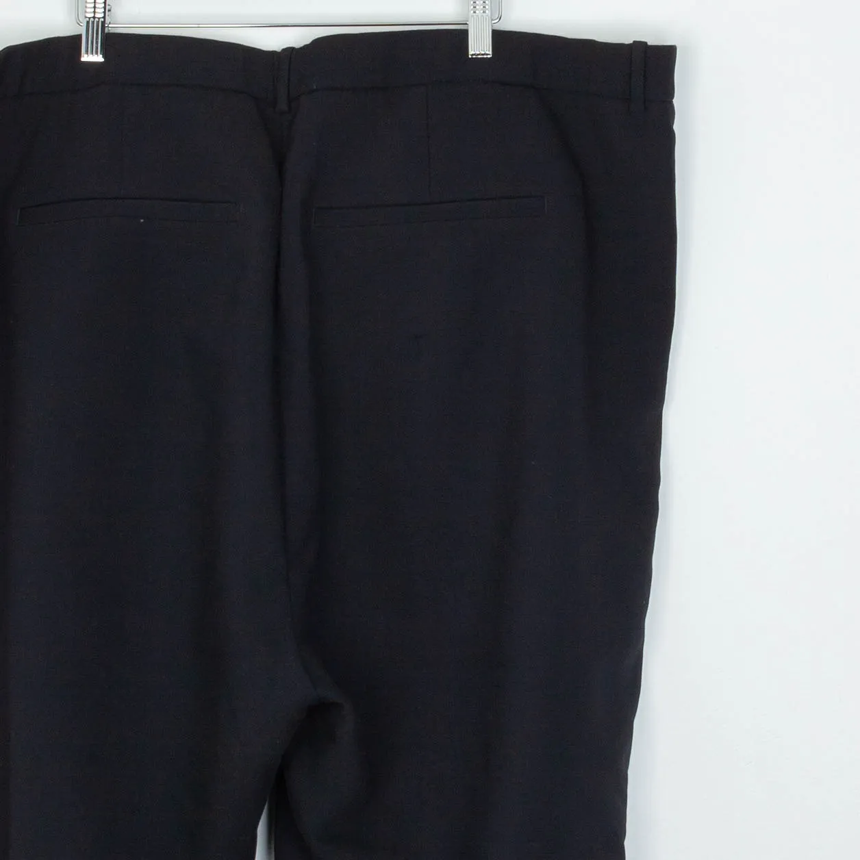 Abercrombie & Fitch Womens Quinn Tailored Straight Leg Pants Size 24R Black Work - Image 6