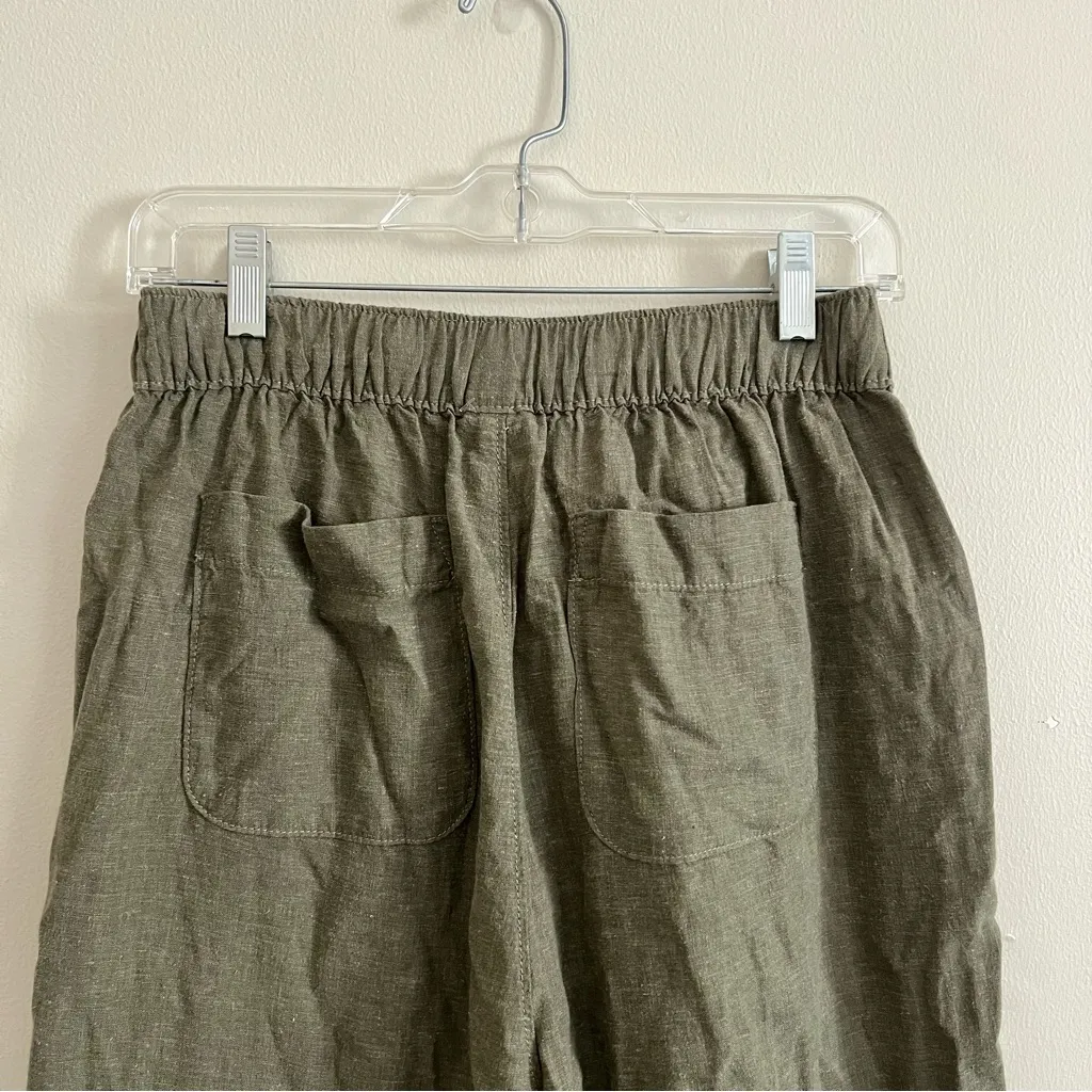 NWT Patagonia Garden Island Pants in Army Green Wide Leg Stretch Size Small - Image 10
