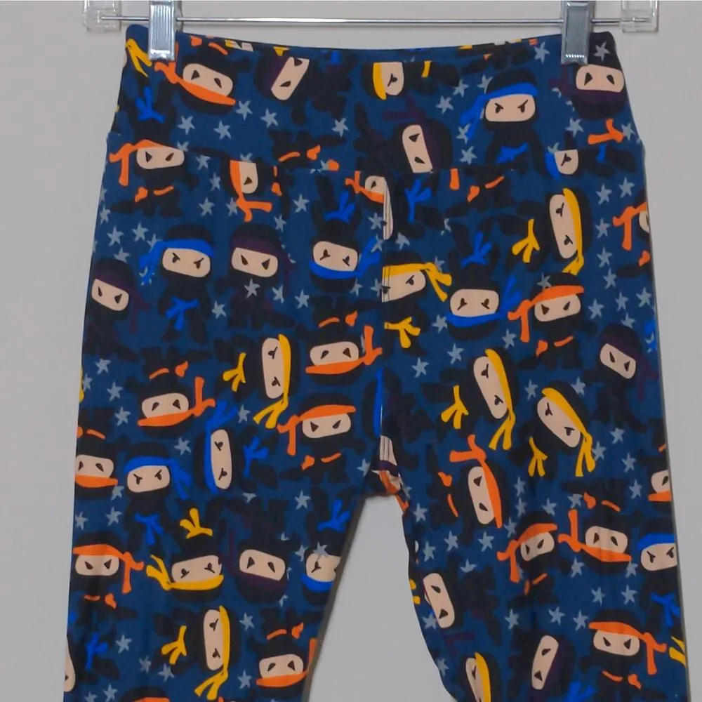 LuLaRoe Leggings in Ninja Print – One Size - Image 3