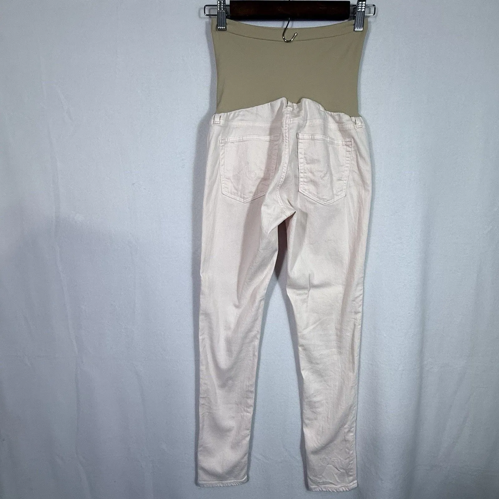 AG Adriano Goldschmied X A Pea In The Pod Pink Maternity Skinny Jeans Size 27 - Image 2