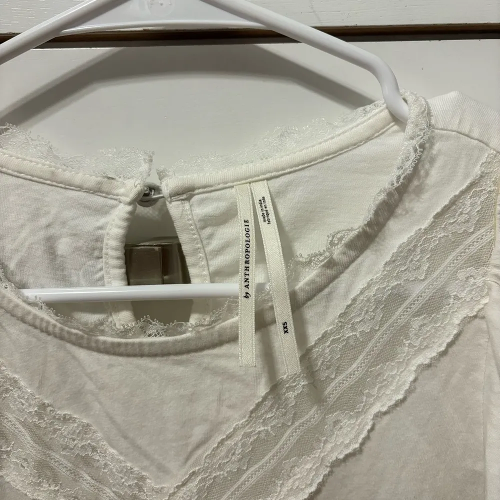 By Anthropologie Spliced Lace Tee - Image 5