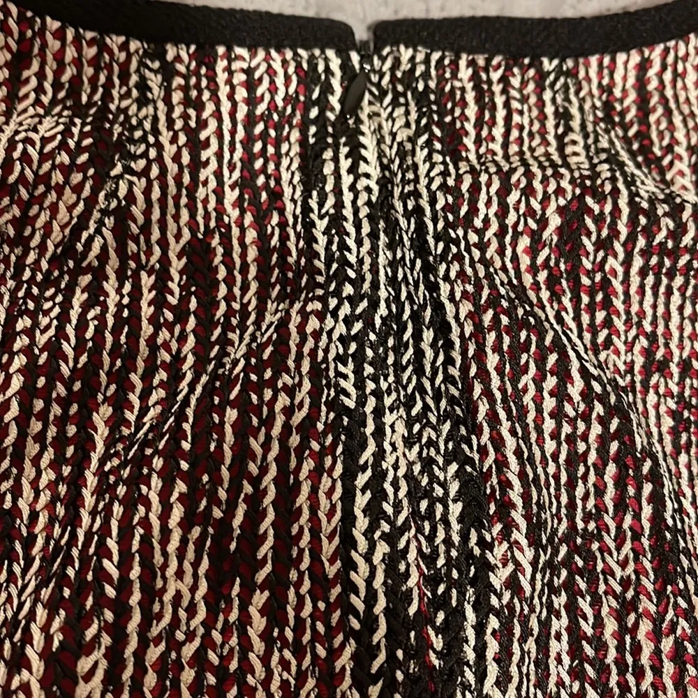 Preowned Anne Klein Textured Woven Belted Sheath Dress - Image 4