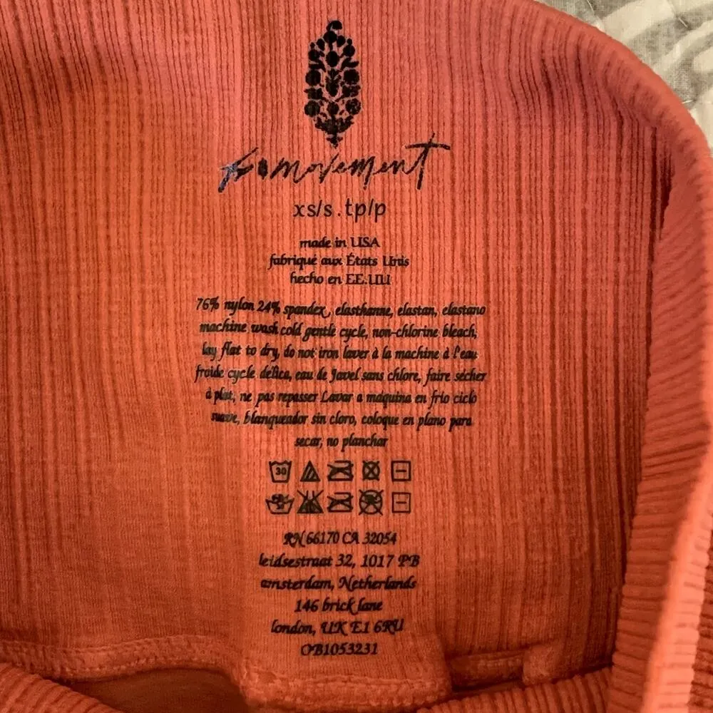 NWT Free People Movement Good Karma High Rise Leggings in Pink - Image 10