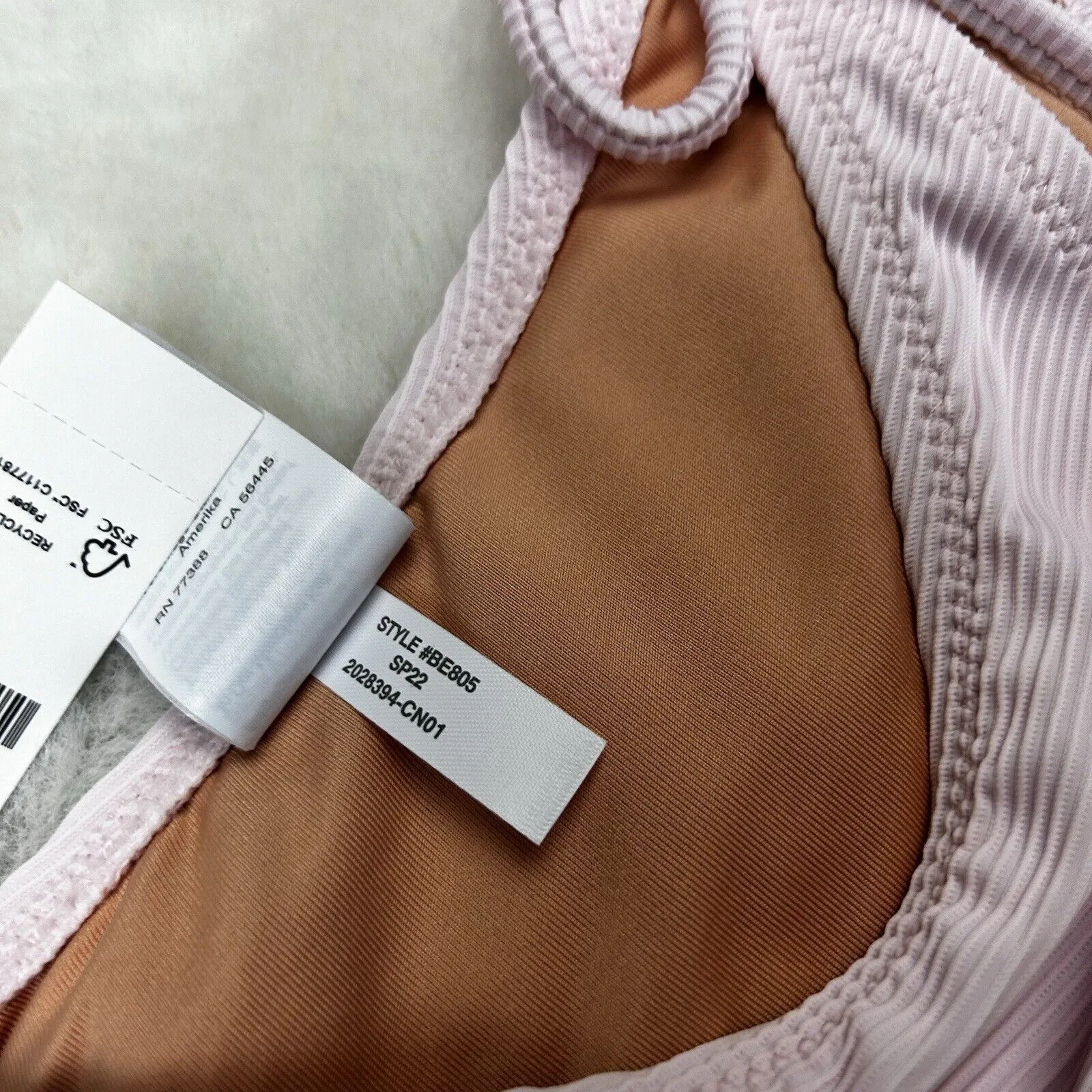 J Crew String Bikini Bottom Ribbed Cheeky Curved Waist - Image 5