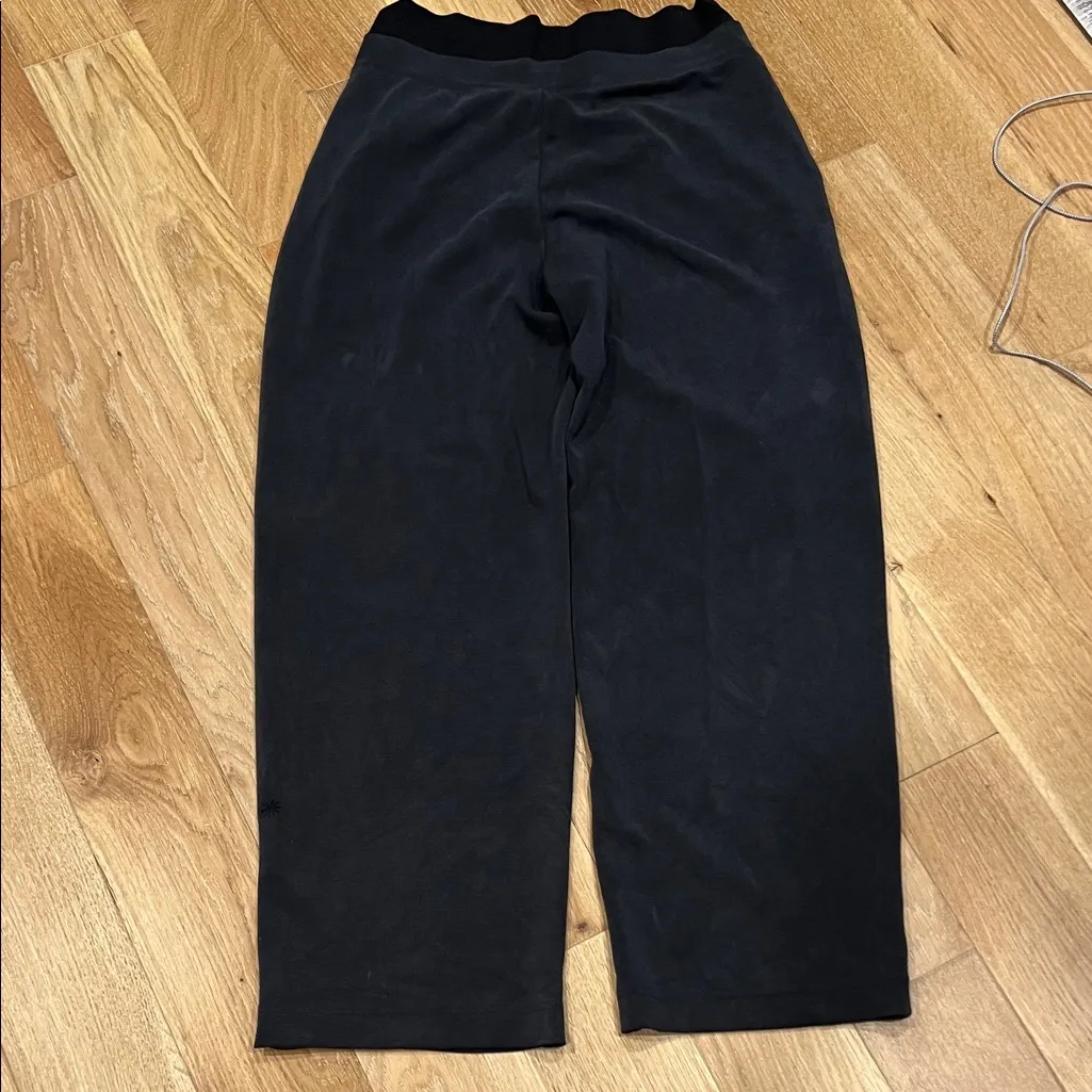 Athleta Black Wide Leg‎ lounge pants large - Image 6