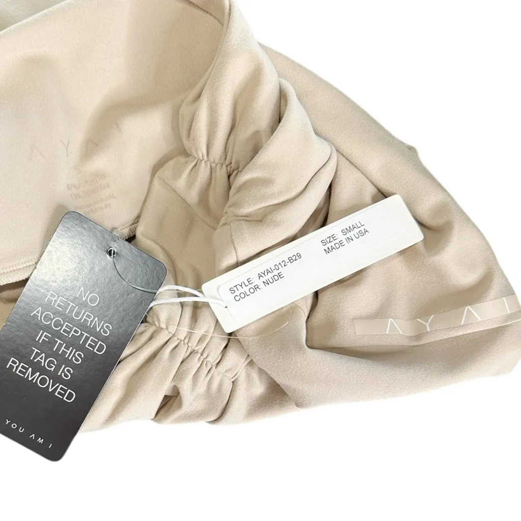 ARE YOU AM I Calla Shorts, Nude, Small - Image 14