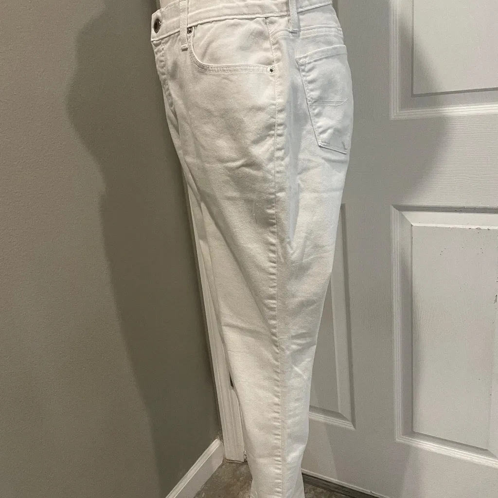 Impulse california women's white jean pants size 8 Made In USA Pockets Jeans - Image 4