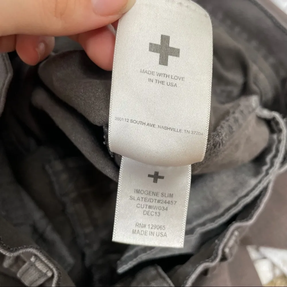 IMOGENE + WILLIE Imogene Slim Jeans Gray Size 25 - Image 9