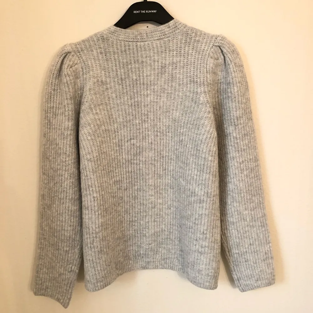 Vince Camuto Puff Sleeve Cardigan Sweater Gray S - Image 5