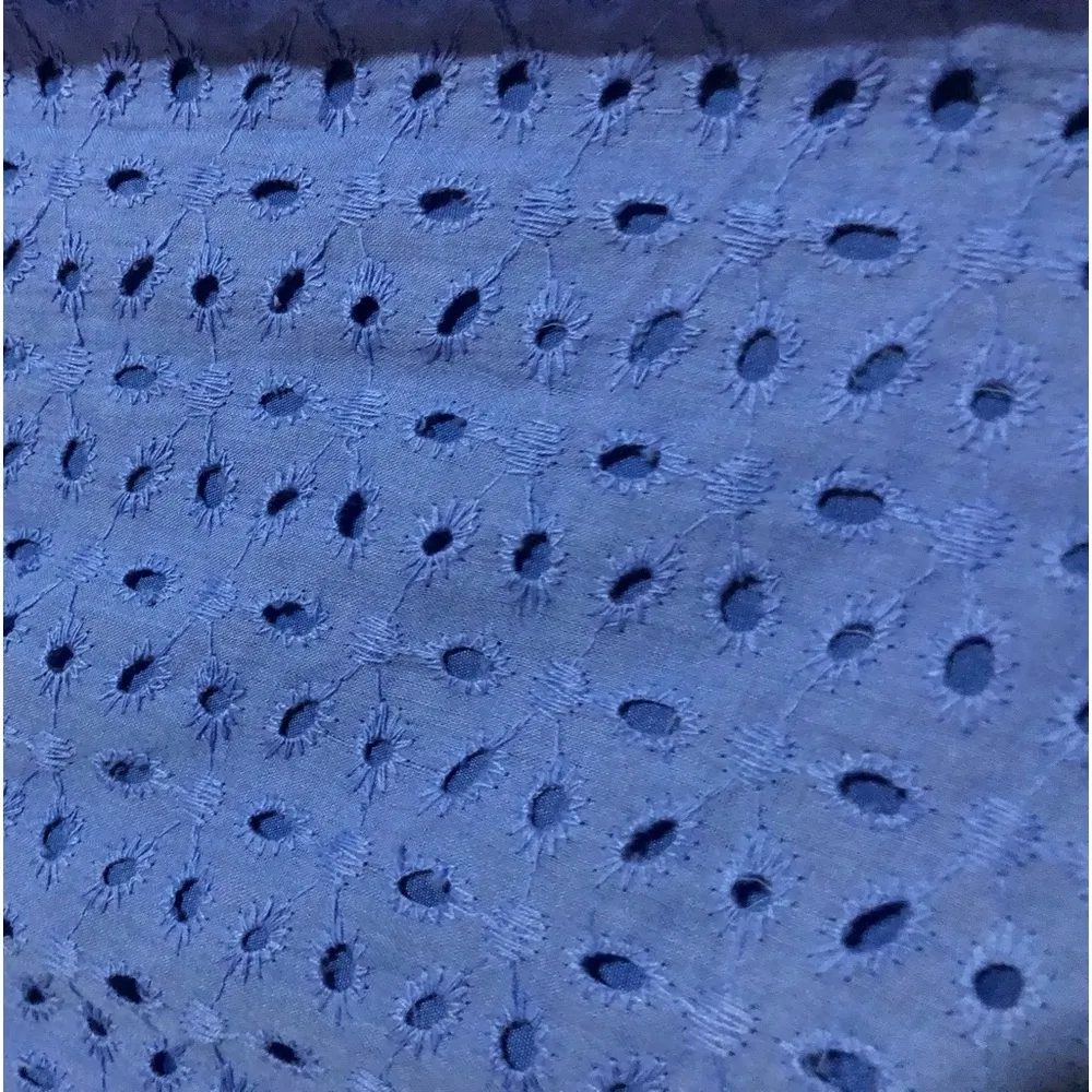 Babydoll Blue Dress ruffle sleeve , v - Image 7