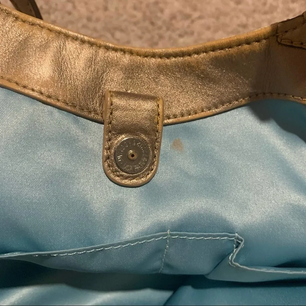 Coach gold and beige shoulder bag purse - Image 16