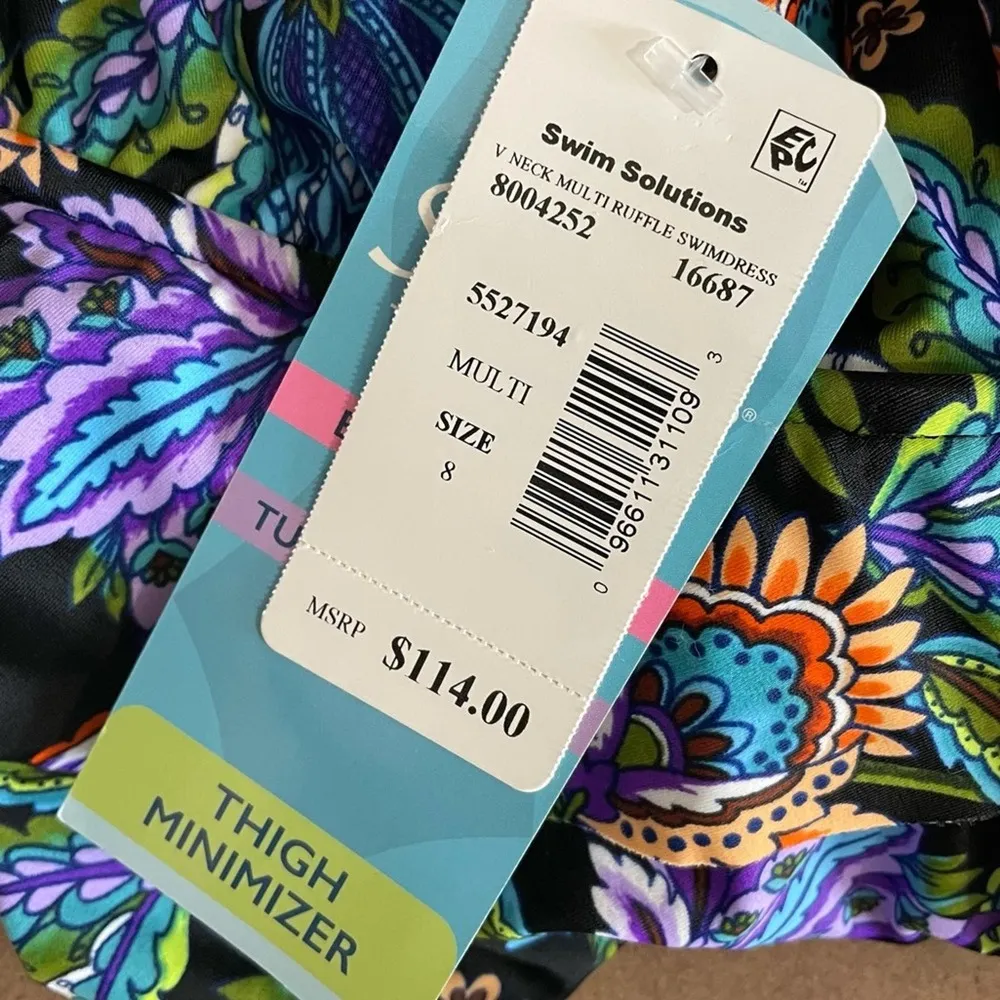 Swim Solutions Women's Floral Boho Play V - Image 6