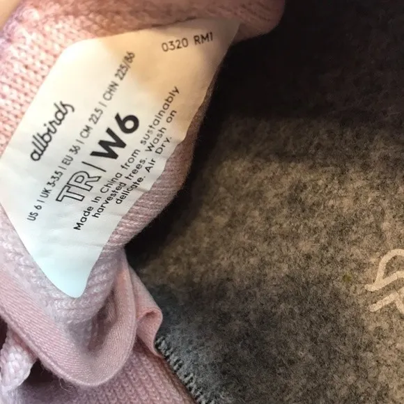 Allbirds womens tree runner wasatch comfort running walking shoes size 6 - Image 10