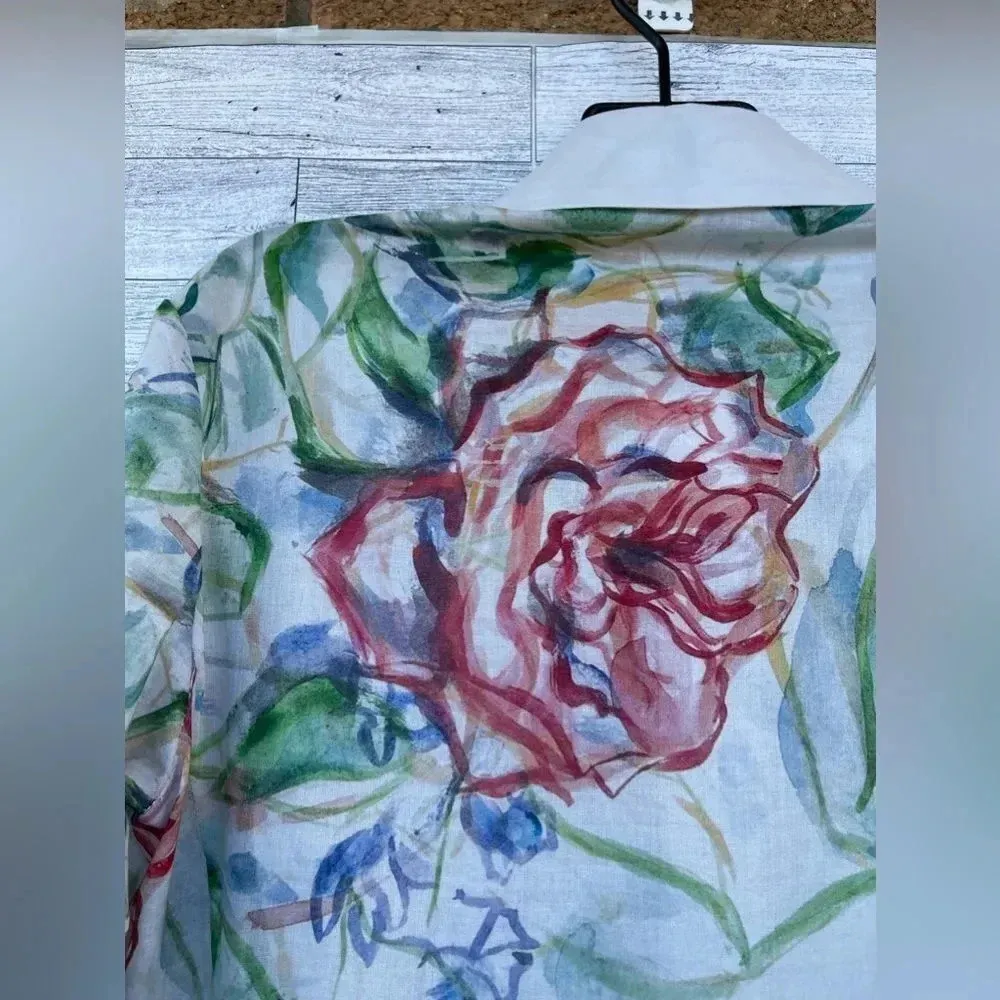 ALA VON AVERSPERG DEMETER COTTON TUNIC IN PRIMROSE XXS Green - Image 14