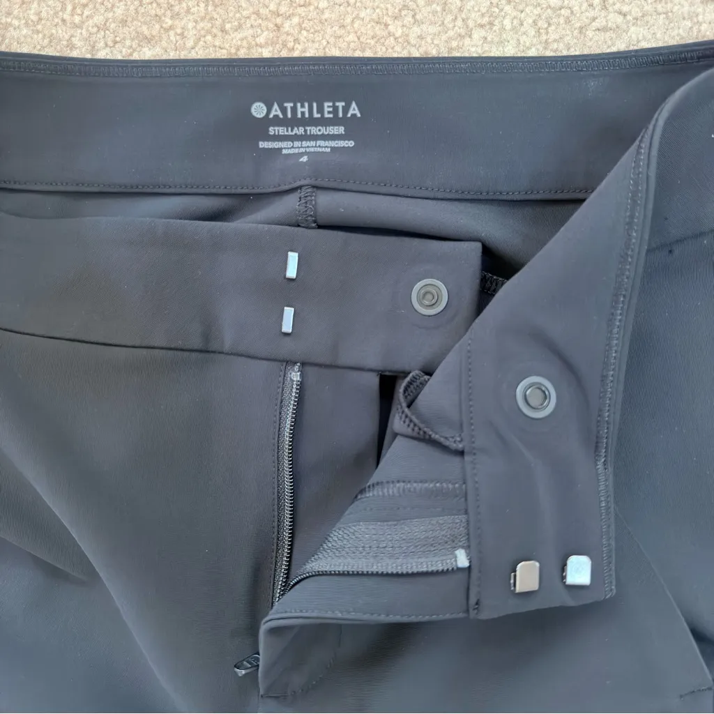 Athleta Tapered Stellar Sleek Athletic Pants Black 4 - Image 9