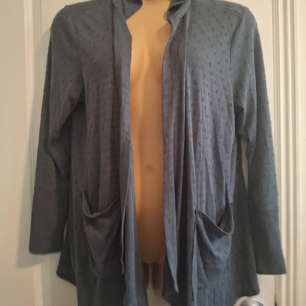 Maurices Sz 0 Women's Gray Hooded Cardigan - Image 2