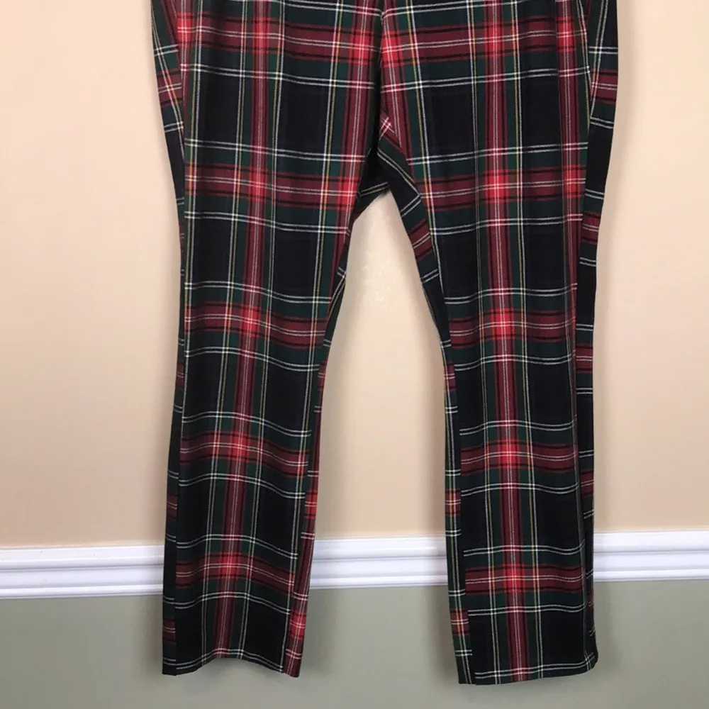 Old Navy Women’s Extra High-Rise Polished Pixie Skinny Plaid Pants - Image 3