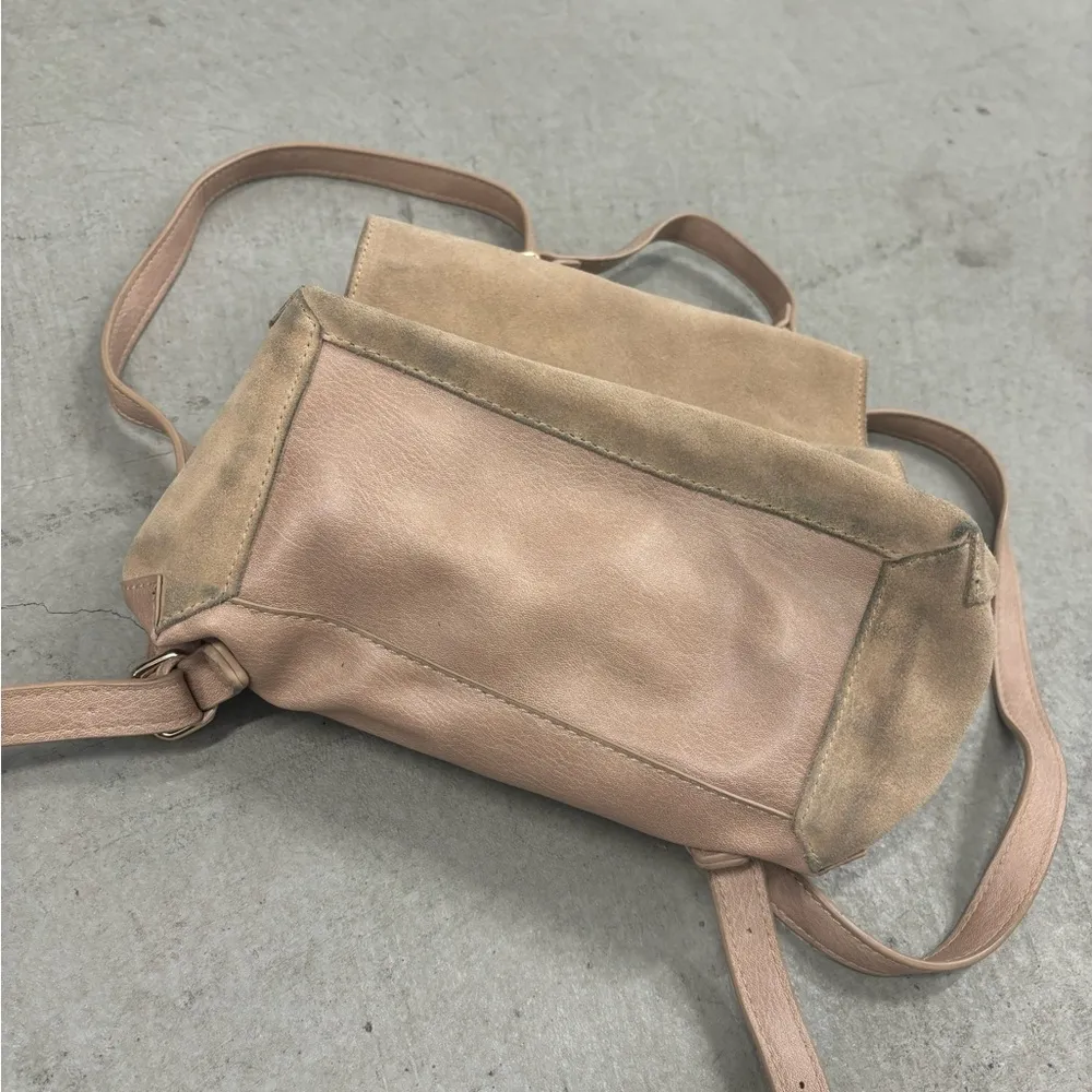Beige Suede Backpack - Image 4