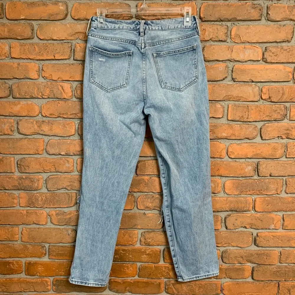 Pacsun Mom Jeans Womens Size 24 Distressed Ripped Light Wash Denim High Rise‎ - Image 2