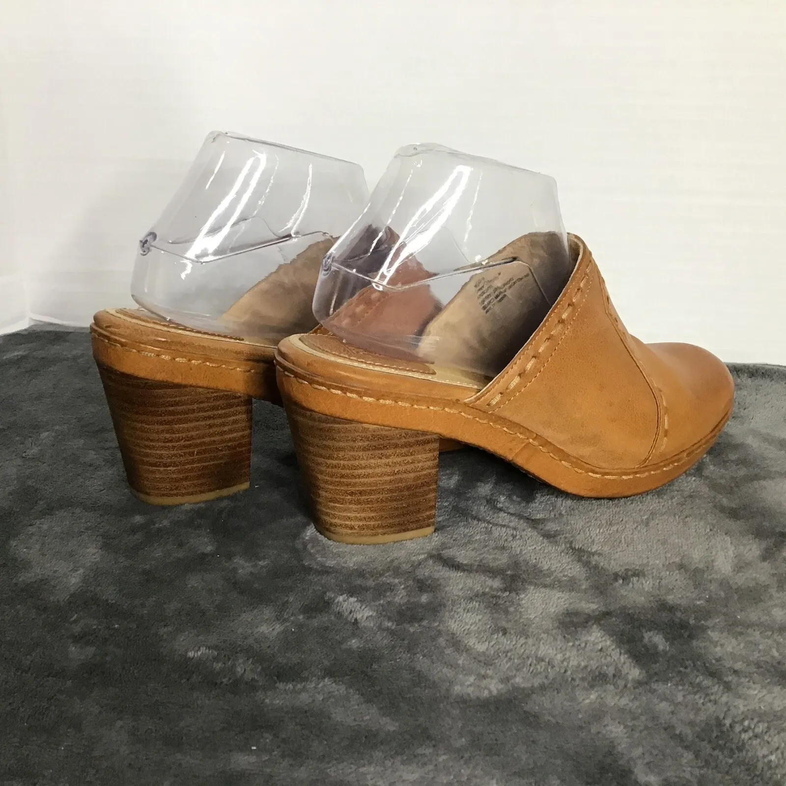 Frye Candy Pickstitch Leather Clogs Size 9M Clunky Heel's‎ Closed Toe - Image 4