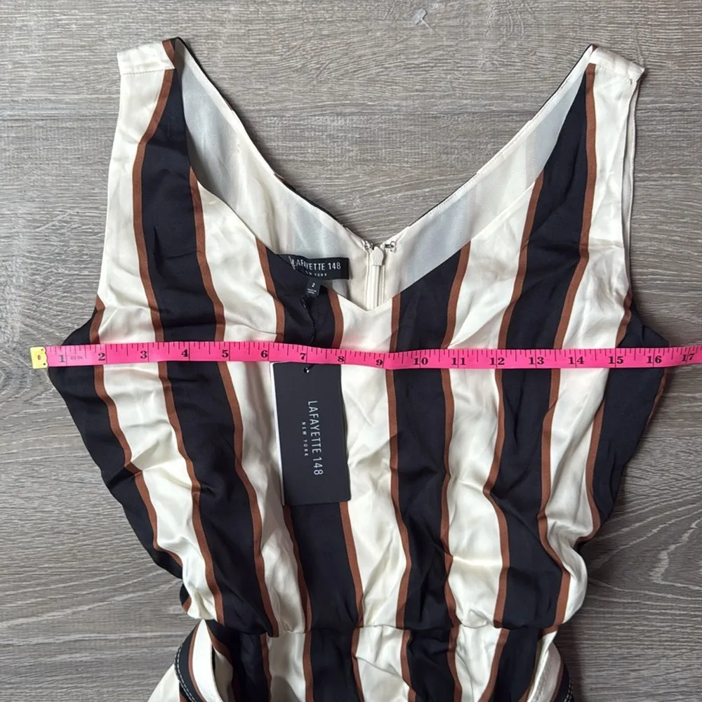 NEW Lafayette 148 New York Memphis Maxi Dress 2 Black - Image 13