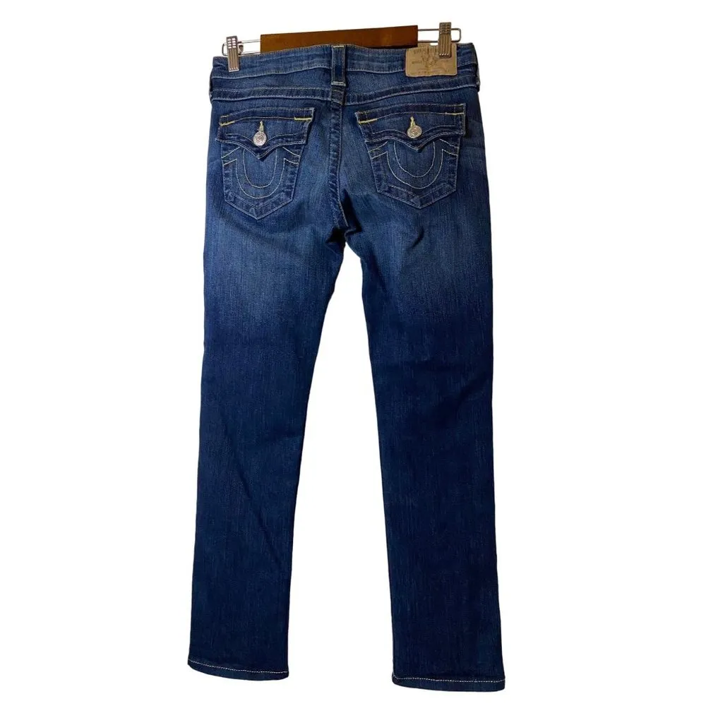 True Religion Slim Straight with Flap Pockets Jeans in Island‎ Song SZ 28 - Image 3