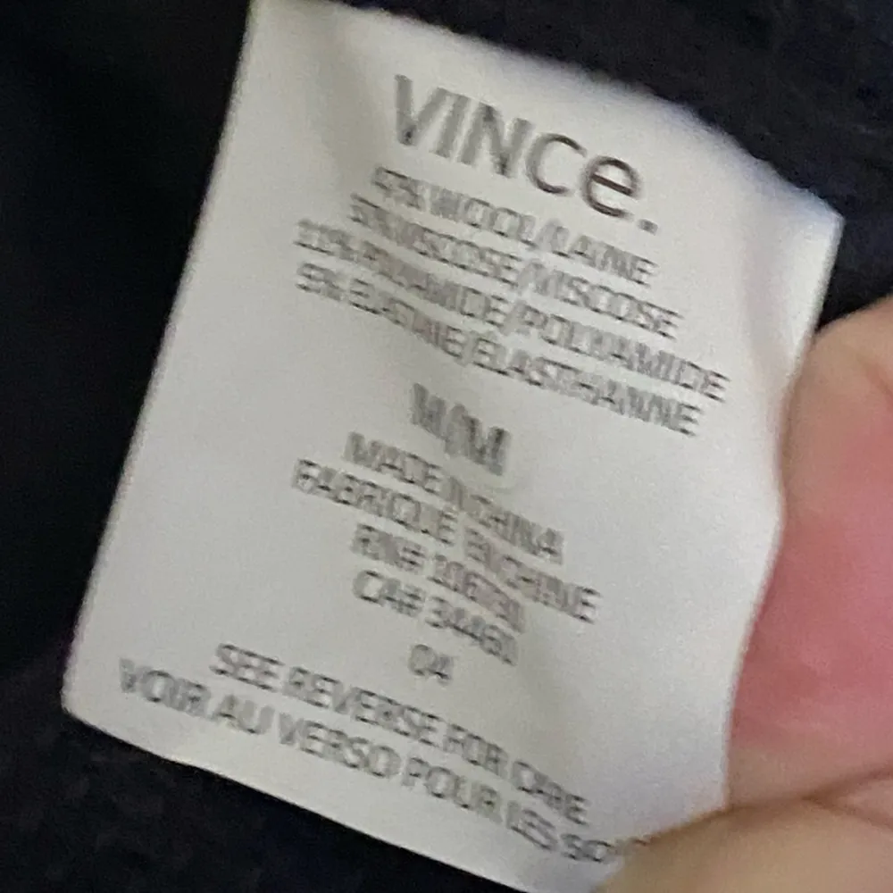 Women’s Navy Blue Wool Pull-On Waffle Knit Pleat Pant Size M - Image 6