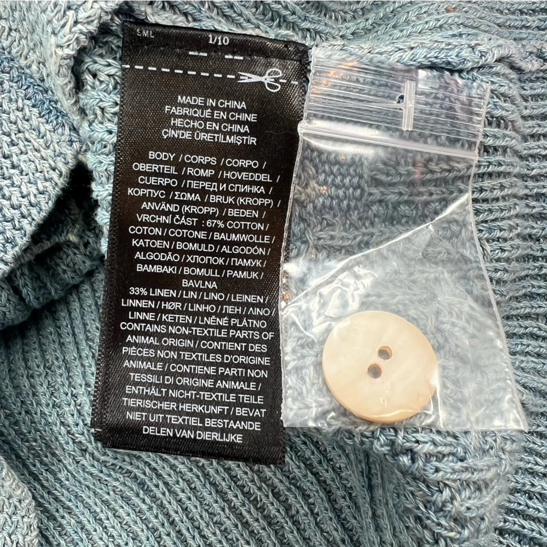 NWT RRL Double RL Ralph Lauren belted Shawl Collar Cardigan Sweater Indigo Blue Size XS - Image 7