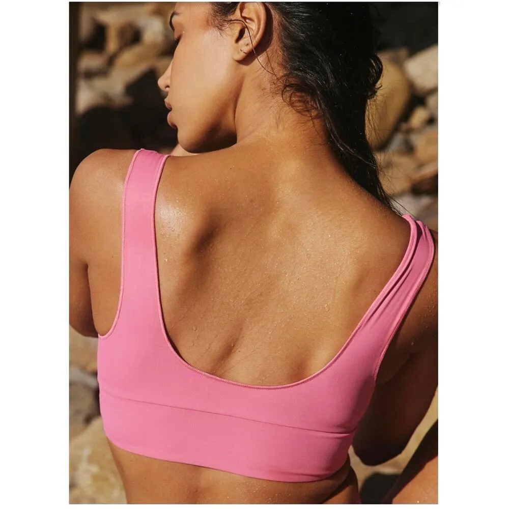 Its Now Cool at Free People The Contour Surf Bikini Top Cadillac Pink Size 10 - Image 2