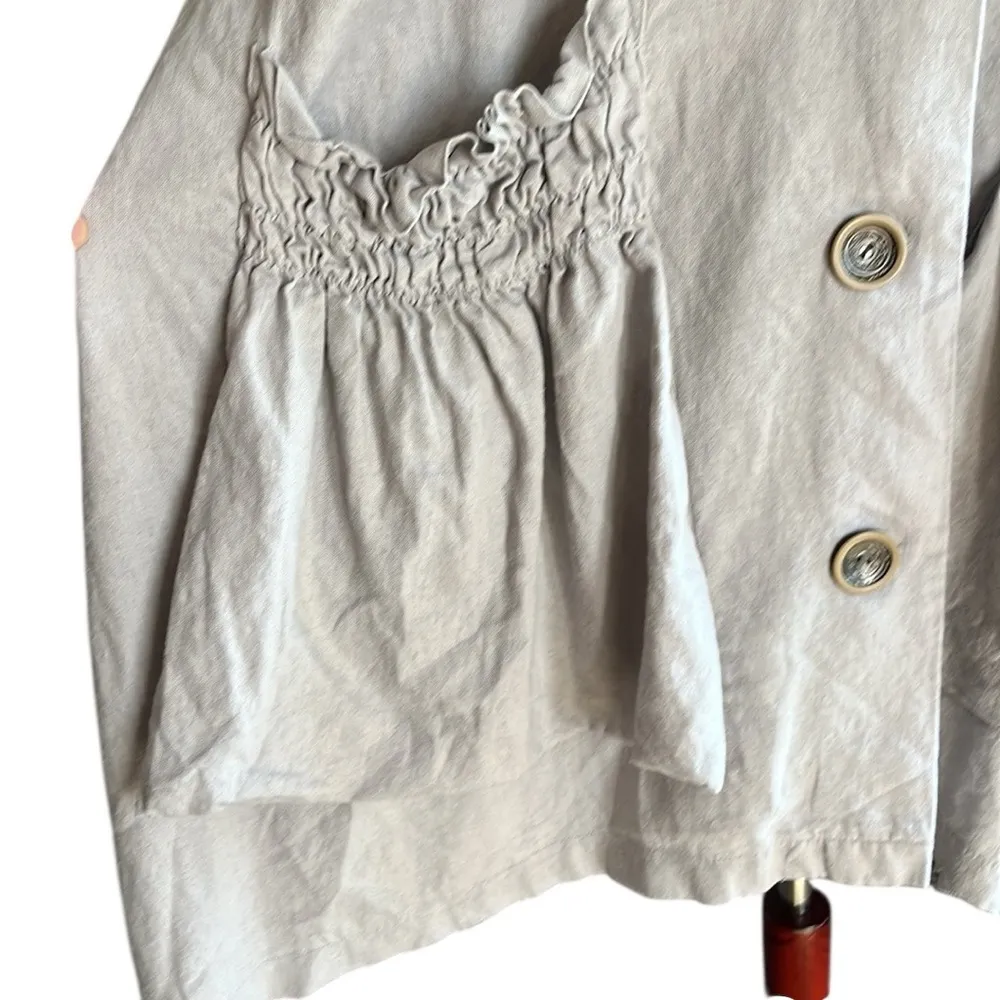 For Cynthia Linen Blend Lagenlook Sleeveless Art to Wear Dress with Pockets - Image 9