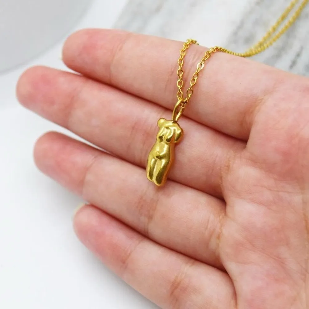 Female Body Necklace Gold - Image 3
