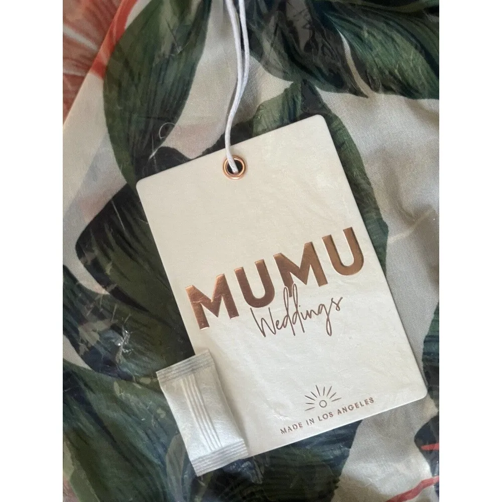 NWT Show Me Your Mumu Hacienda Maxi Dress Off Shoulder Paradise Found Sz Small - Image 9