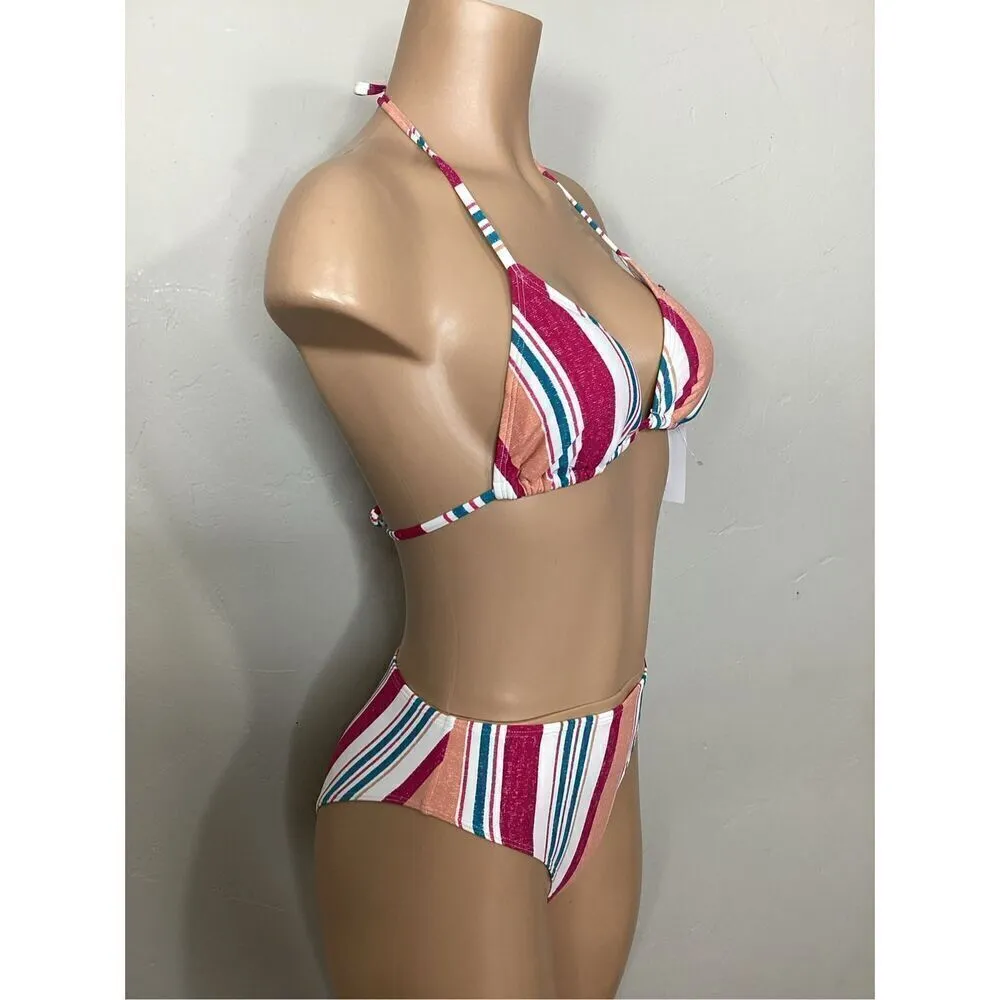 New. ROXY stripe bikini set. M-top/S-bottom.  . Retails $119 - Image 4