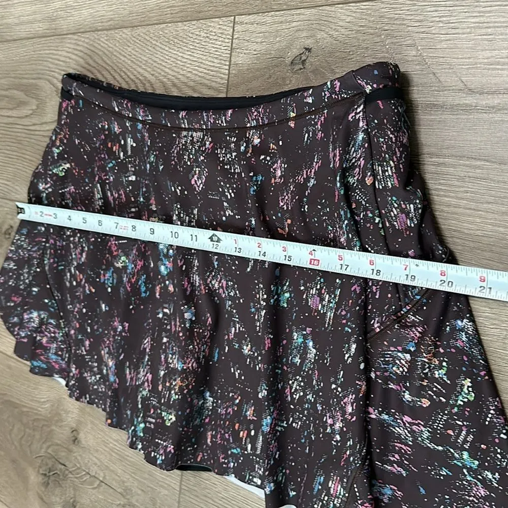 Athleta‎ 12” Match Point Tennis Skort Brown City Lights Print Size Medium - Image 12