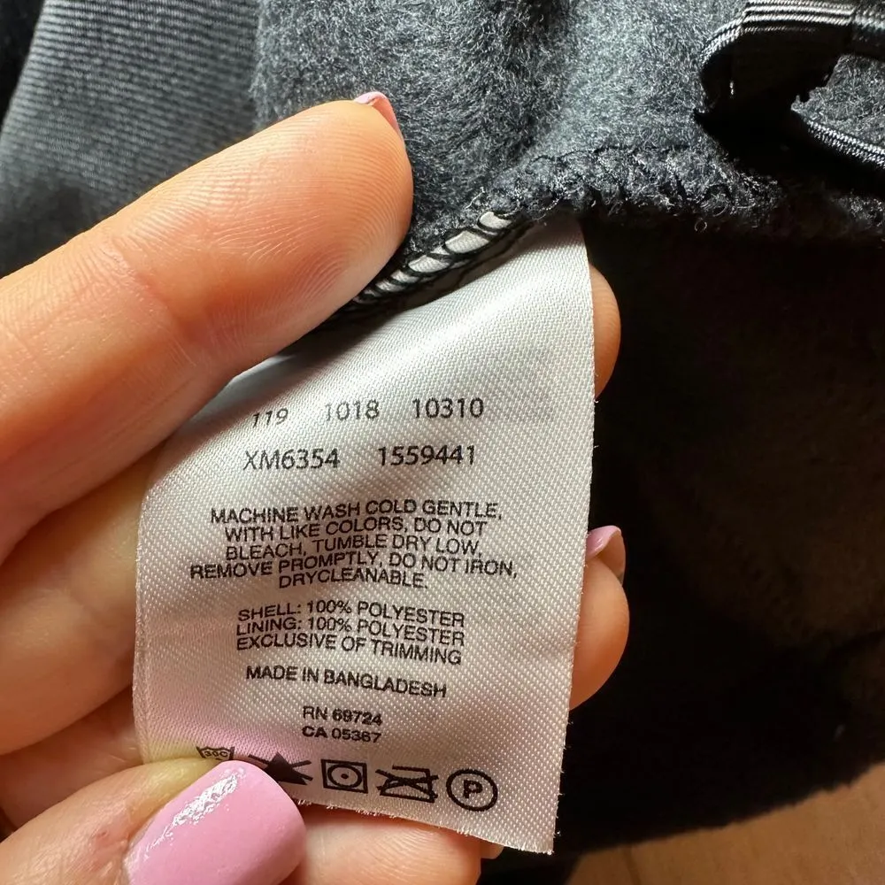 Athleta Cozy Navy Hooded Zip-Up‎ Sweater Casual Comfort Layering cable knit - Image 2