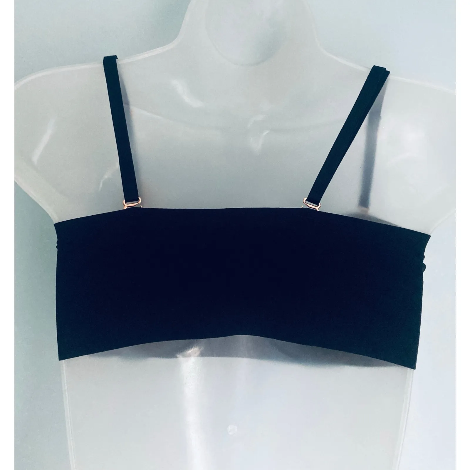 Victoria's Secret PINK Multiway/Strapless Bandeau Lined Black Medium - Image 4