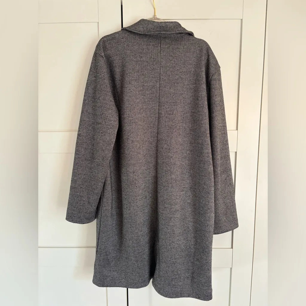 Banana Republic Oversized Blazer Sweater Gray Size Medium Workwear Minimalist - Image 2