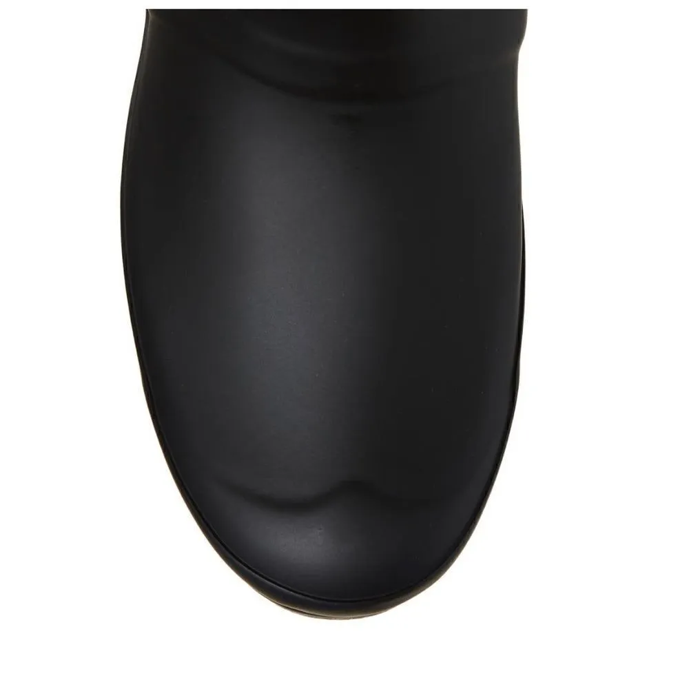 HUNTER Original Short Back Adjustable‎ Rain Boot, BLACK GRAY, Size 9, NWT - Image 6