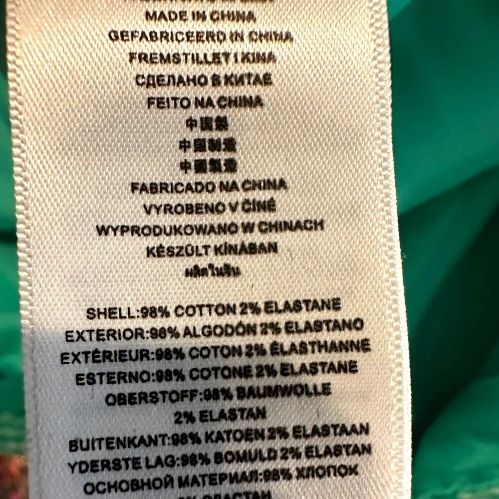 Michael Kors Cheetah Print Skirt Green and White size 14 - Image 10