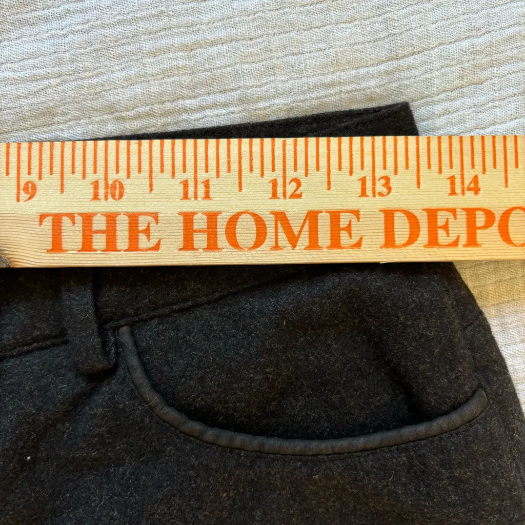 Ralph Lauren black label wool blend 5 pocket‎ trouser women’s 2, dark gray - Image 7