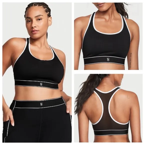 NWOT Victoria's Secret Player Sports Bra Black L DD NEW WITHOUT TAGS - Image 2