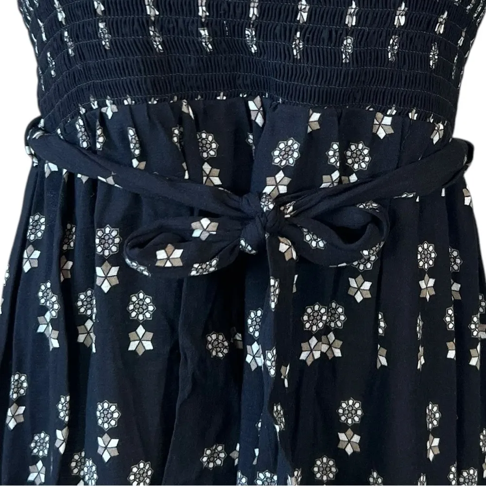 Juicy Couture Beach Royalty Smocked Strapless Boho Maxi Dress - Image 4